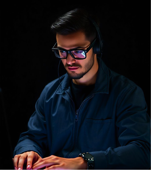 Tech person working